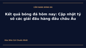 Read more about the article Kết quả bóng đá hôm nay: Cập nhật tỷ số các giải đấu hàng đầu châu Âu